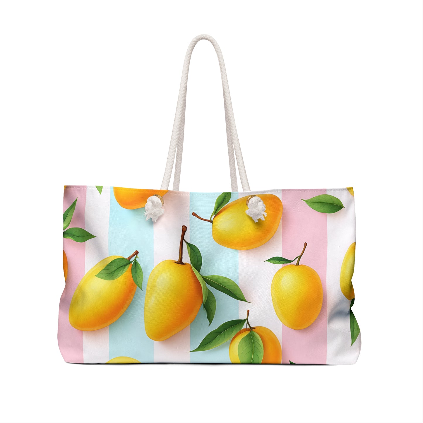 Lemon Print Weekender Bag, Tropical Travel Tote, Summer Beach Bag, Weekend Getaway Essentials, Stylish Gym Bag, Gift for Him or Her