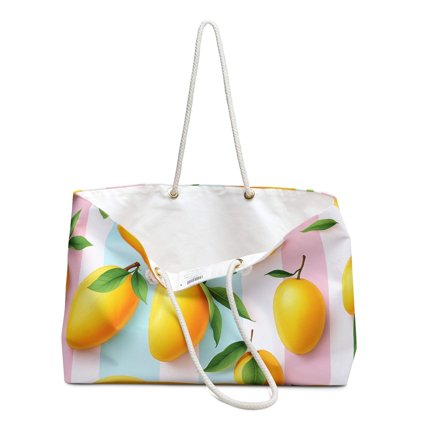 Lemon Print Weekender Bag, Tropical Travel Tote, Summer Beach Bag, Weekend Getaway Essentials, Stylish Gym Bag, Gift for Him or Her