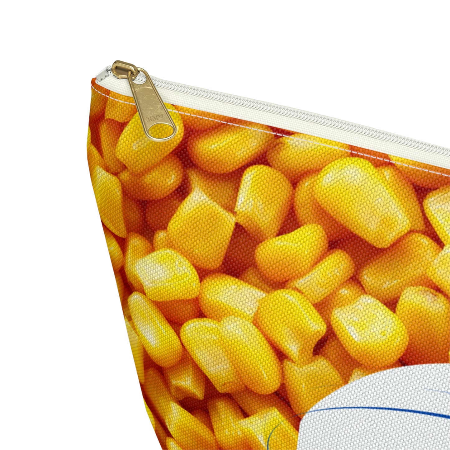 Super Sweet Corn Zipper Pouch, Funny Food Makeup Bag, Cute Corn Cosmetic Pouch, Vegetable Lover Gift, Snack Print Travel Organizer