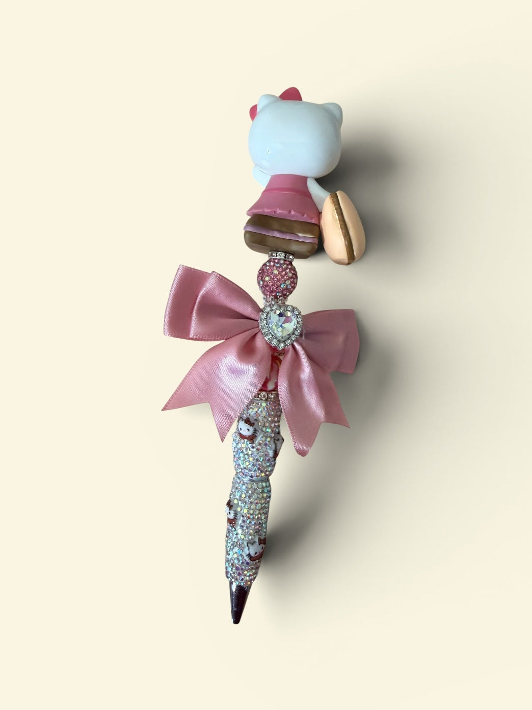 Glam Kitty Beaded Pens – Handmade Rhinestone Character Pens