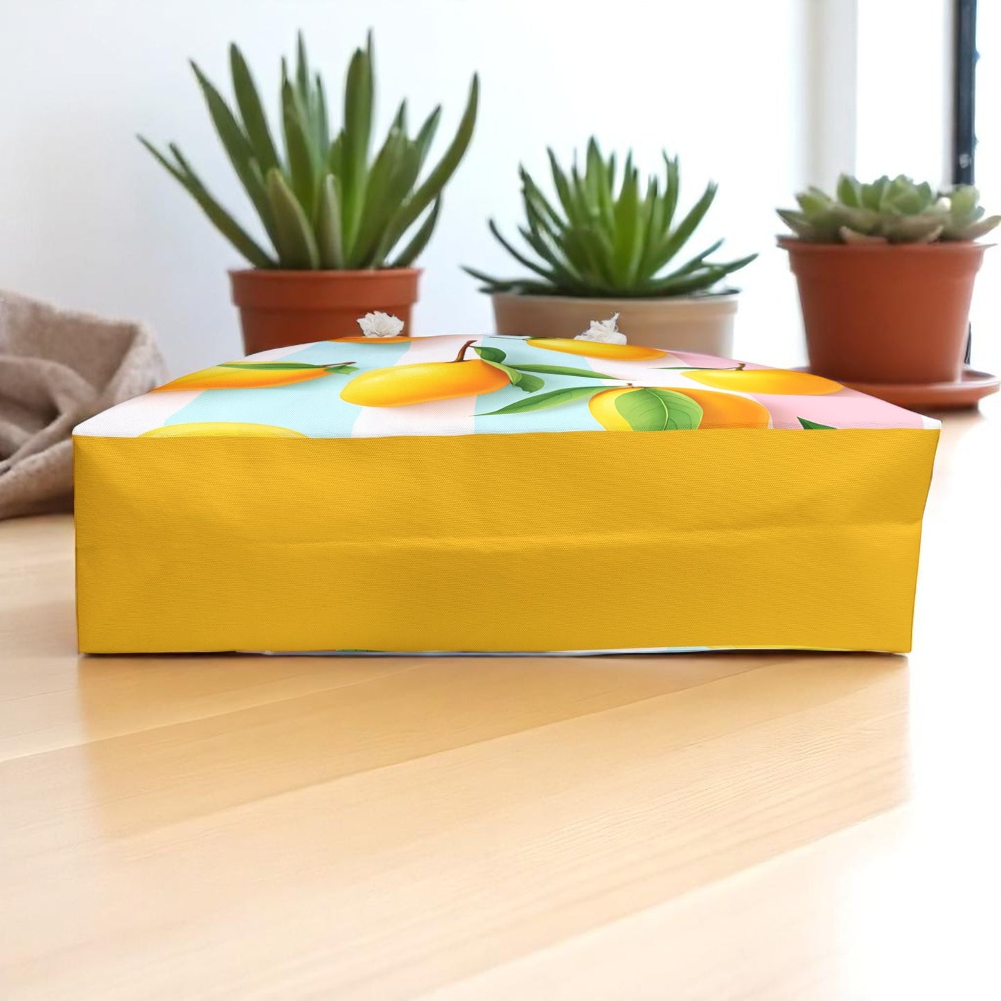 Lemon Print Weekender Bag, Tropical Travel Tote, Summer Beach Bag, Weekend Getaway Essentials, Stylish Gym Bag, Gift for Him or Her