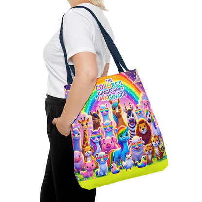 The Colorful Kingdom of Imaginaria Tote Bag – All Characters Design | Storybook Adventure Carry-All