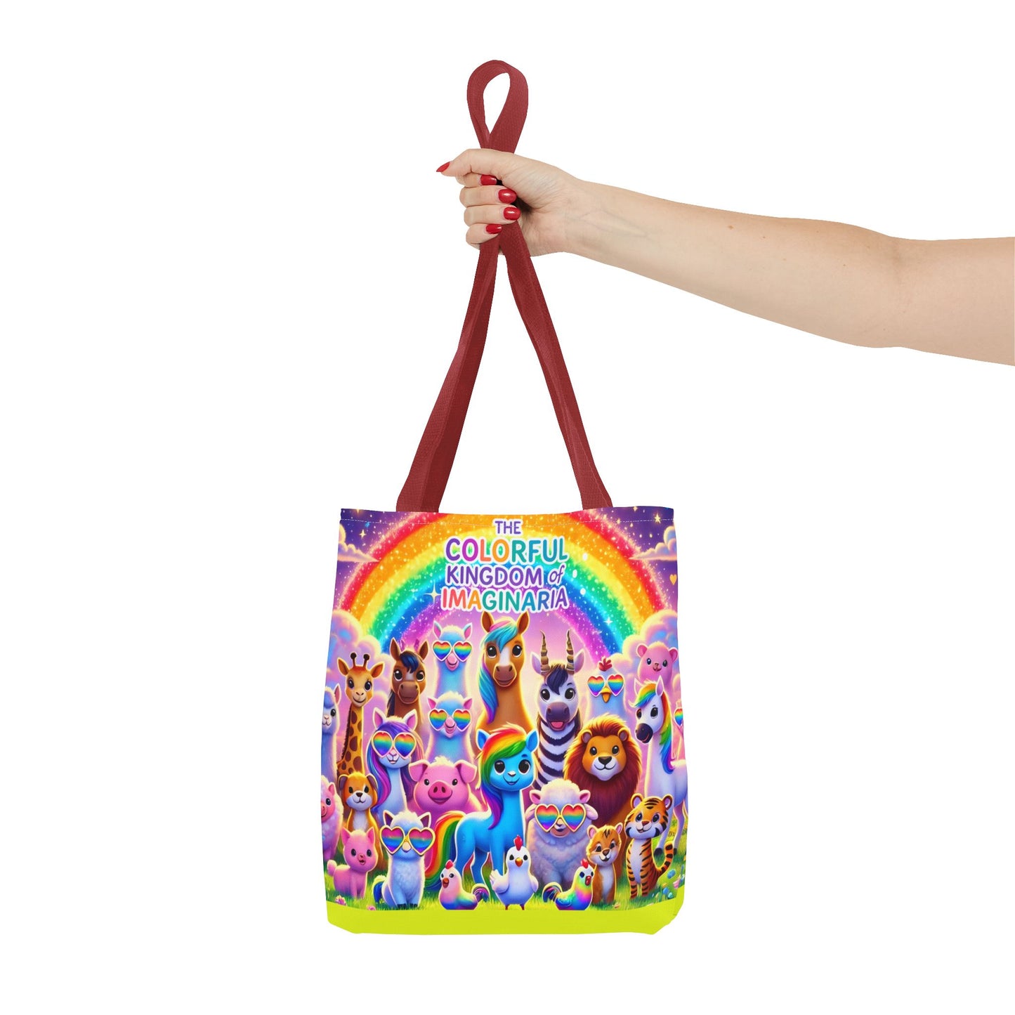 The Colorful Kingdom of Imaginaria Tote Bag – All Characters Design | Storybook Adventure Carry-All