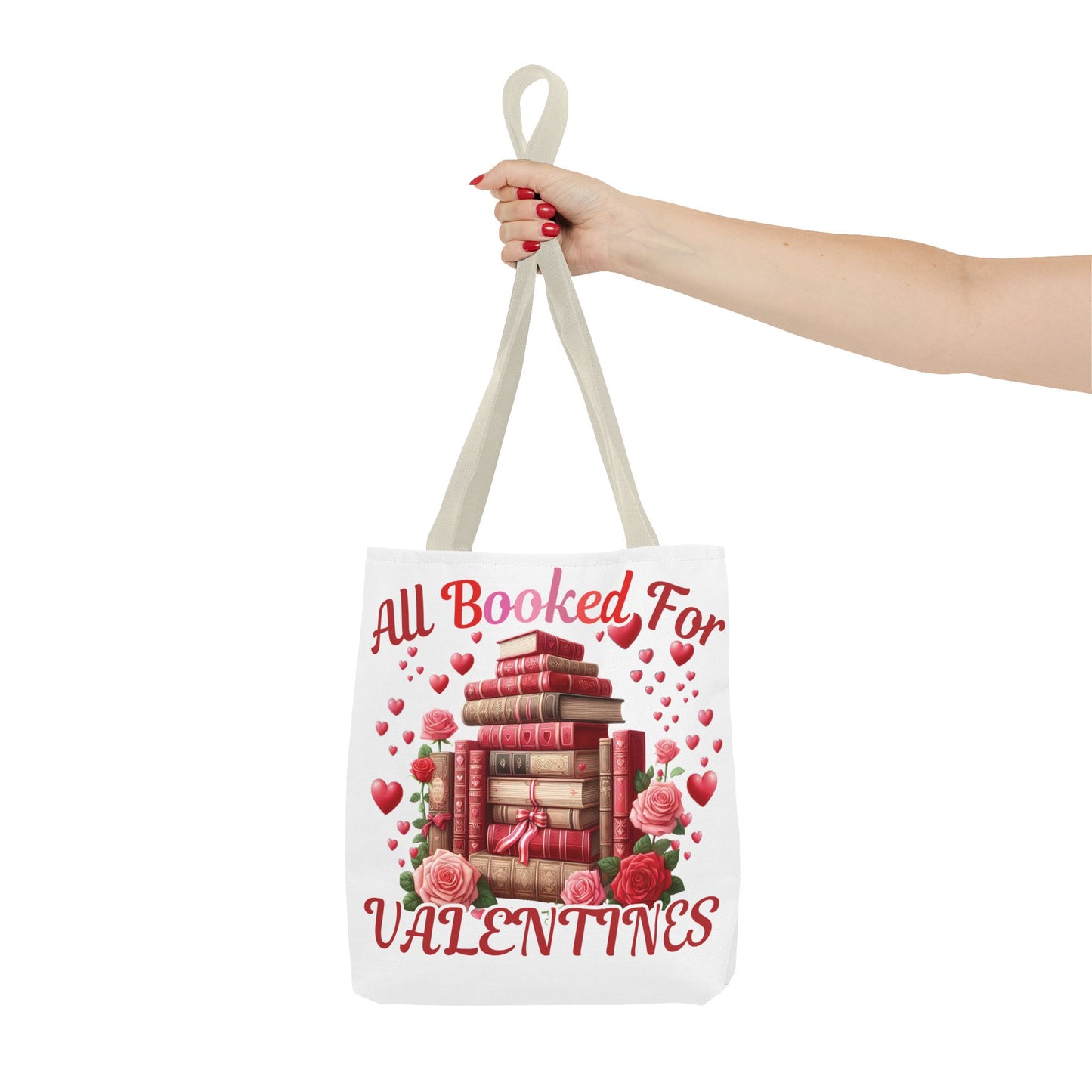 All Booked For Valentines Tote Bag | Cute Book Lover's Gift