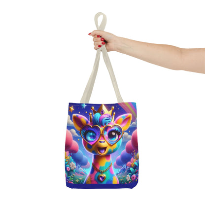 Gemma the Graceful Giraffe Tote Bag – Imaginaria Rainbow Character Bag | Colorful Everyday Adventure Tote