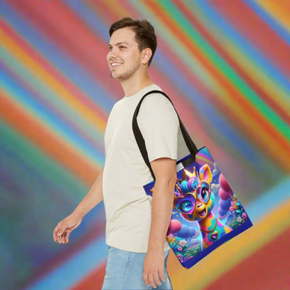 Gemma the Graceful Giraffe Tote Bag – Imaginaria Rainbow Character Bag | Colorful Everyday Adventure Tote