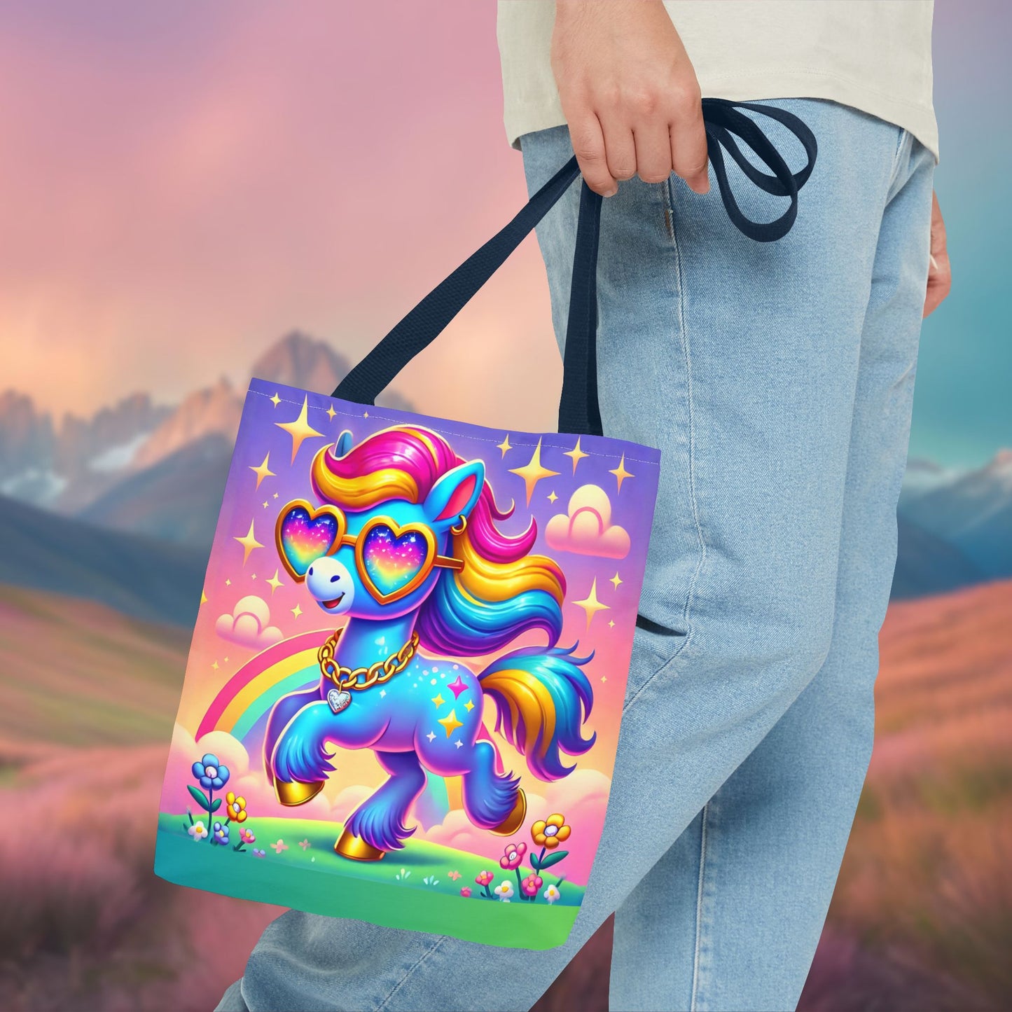 Harmony the Happy Horse Tote Bag – Imaginaria Rainbow Character Bag | Joyful Everyday Adventure Tote