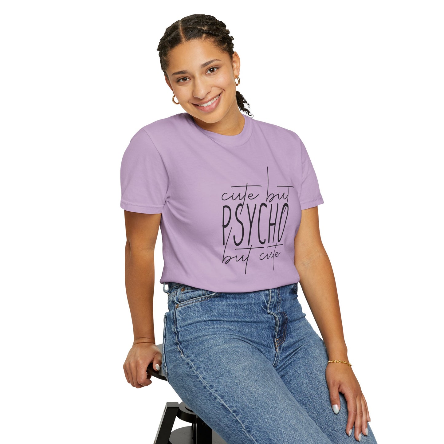 Cute But Psycho Unisex Garment-Dyed T-shirt