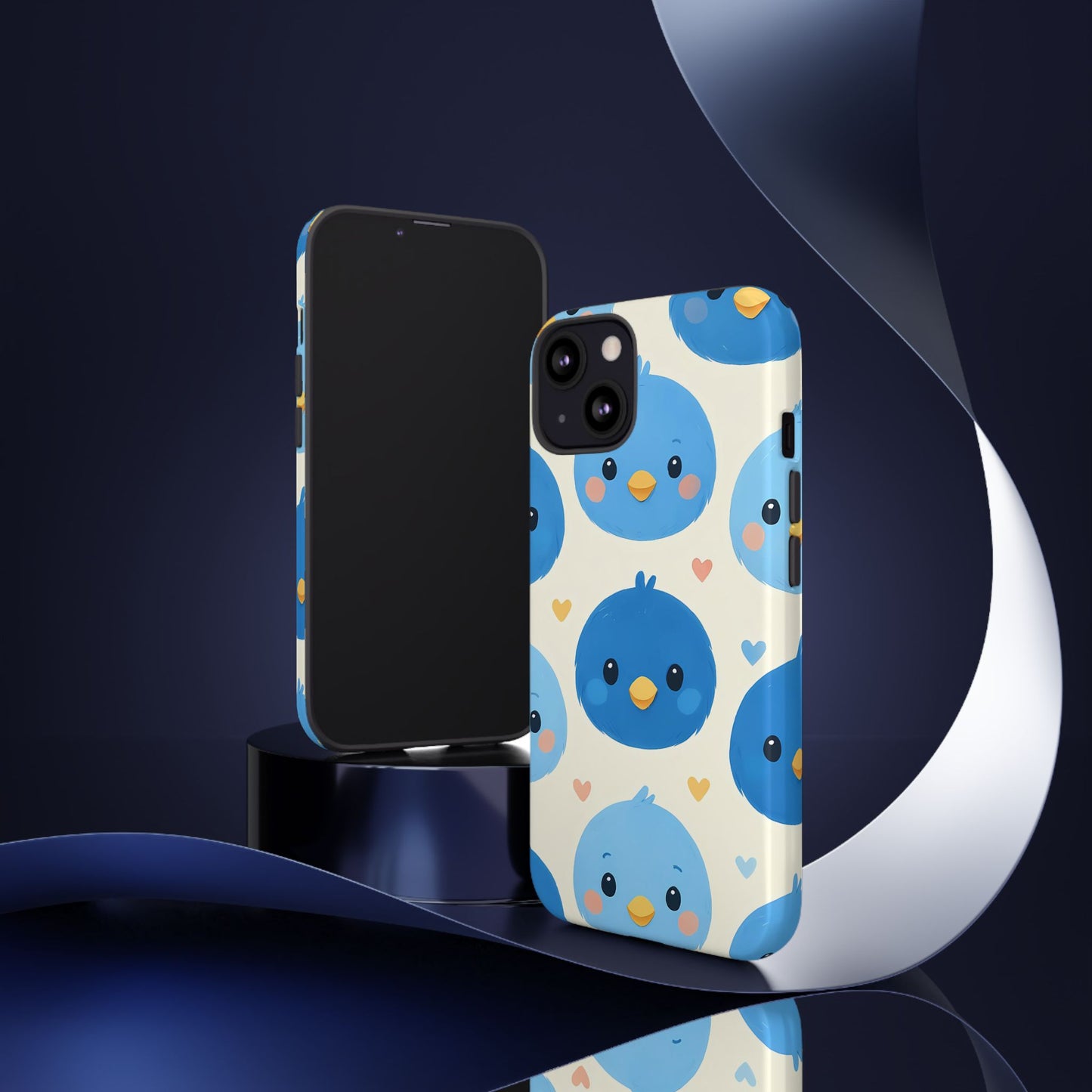 Cute Blue Bird Phone Case Adorable Bluebird Design Iphone 13 14 15 16 Casing Tough Phone Cases