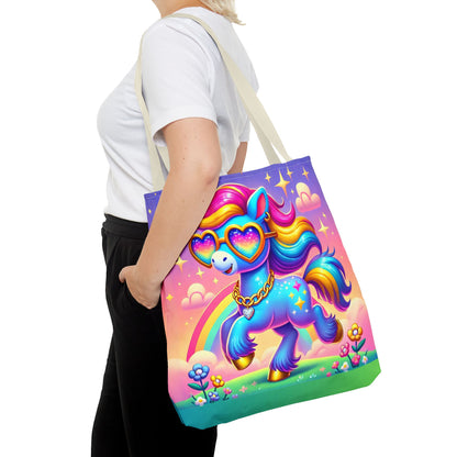 Harmony the Happy Horse Tote Bag – Imaginaria Rainbow Character Bag | Joyful Everyday Adventure Tote