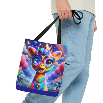 Gemma the Graceful Giraffe Tote Bag – Imaginaria Rainbow Character Bag | Colorful Everyday Adventure Tote