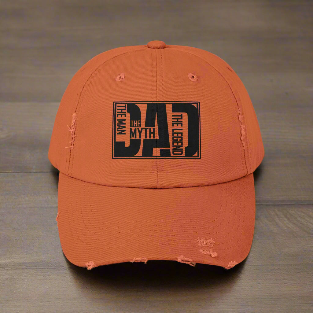 Distressed Cap - 'The Man, The Myth, The Legend' Vintage Style Hat