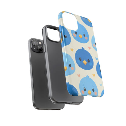 Cute Blue Bird Phone Case Adorable Bluebird Design Iphone 13 14 15 16 Casing Tough Phone Cases
