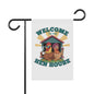 Welcome to the Hen House Garden Flag – Funny Chicken Yard Banner | Farmhouse Outdoor Décor for Chicken Moms & Coop Lovers
