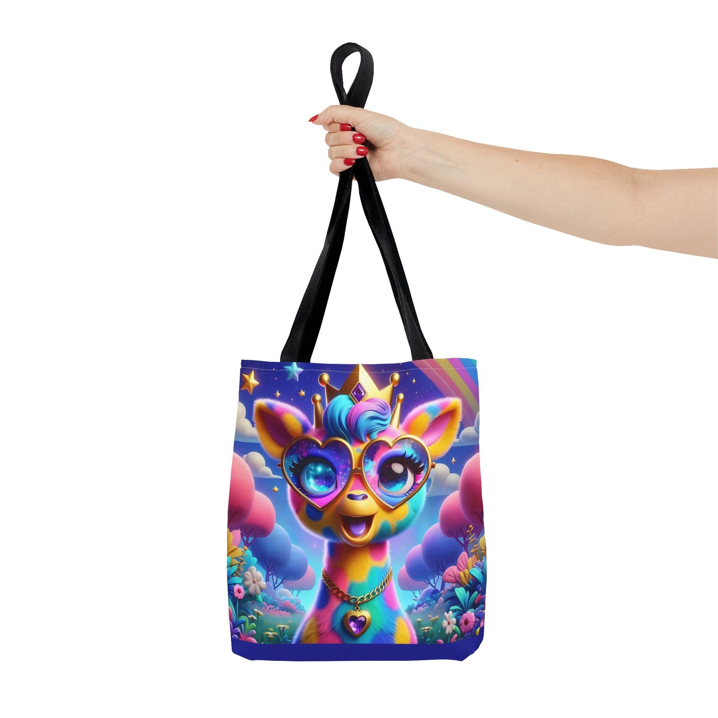 Gemma the Graceful Giraffe Tote Bag – Imaginaria Rainbow Character Bag | Colorful Everyday Adventure Tote