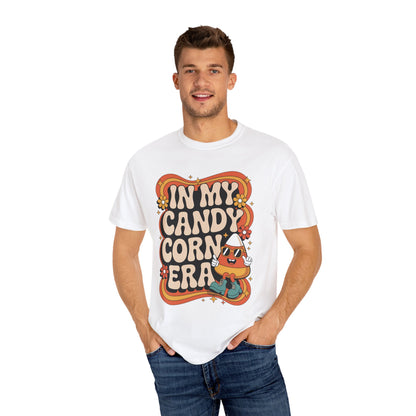 In My Candy Corn Era T-Shirt | Retro Fall Halloween Shirt | Cute Candy Corn Graphic Tee for Autumn