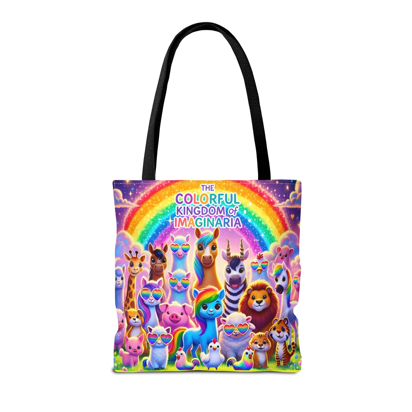 The Colorful Kingdom of Imaginaria Tote Bag – All Characters Design | Storybook Adventure Carry-All
