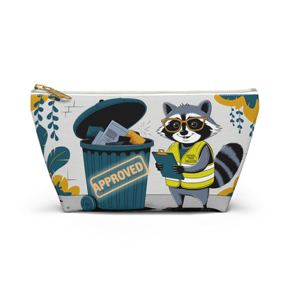 Cute Raccoon Certified Garbage Collector Accessory Pouch