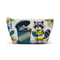 Cute Raccoon Certified Garbage Collector Accessory Pouch