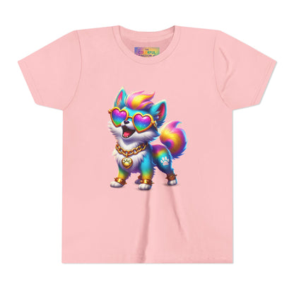 Diego the Dazzling Dog Youth T-Shirt – Double-Sided Imaginaria Character Tee for Kids
