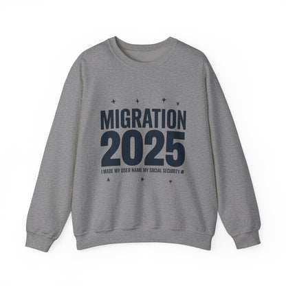 Social Media Migration 2025 Crewneck Sweatshirt | Unisex Heavy Blend™