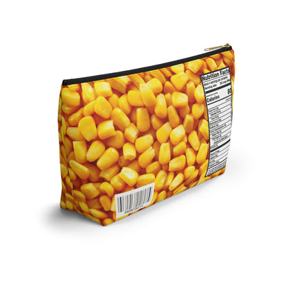 Super Sweet Corn Zipper Pouch, Funny Food Makeup Bag, Cute Corn Cosmetic Pouch, Vegetable Lover Gift, Snack Print Travel Organizer