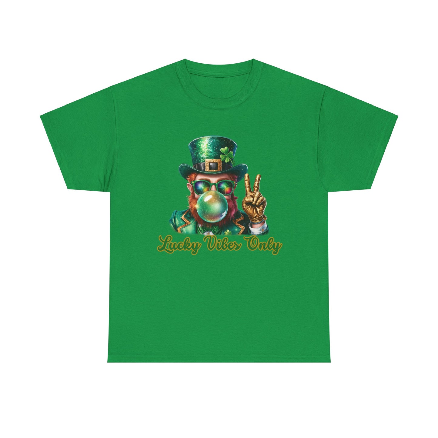 Lucky Vibes Only Unisex Heavy Cotton Tee - St. Patrick's Day Shirt