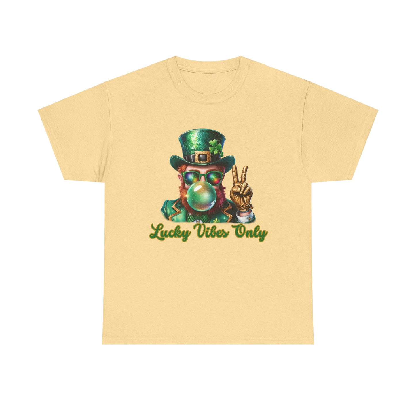 Lucky Vibes Only Unisex Heavy Cotton Tee - St. Patrick's Day Shirt