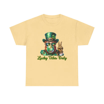 Lucky Vibes Only Unisex Heavy Cotton Tee - St. Patrick's Day Shirt