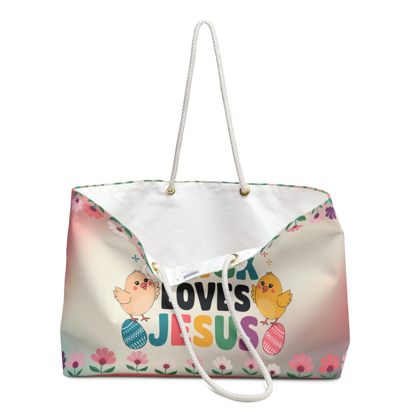 This Chick Loves Jesus Weekender Bag - Perfect for Spring Celebrations and Faithful Journeys