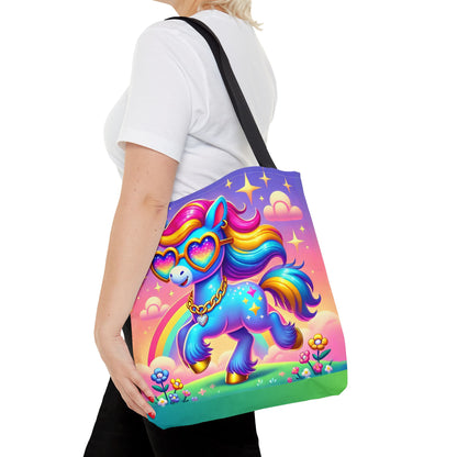 Harmony the Happy Horse Tote Bag – Imaginaria Rainbow Character Bag | Joyful Everyday Adventure Tote