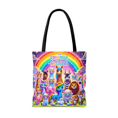The Colorful Kingdom of Imaginaria Tote Bag – All Characters Design | Storybook Adventure Carry-All