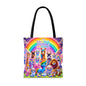 The Colorful Kingdom of Imaginaria Tote Bag – All Characters Design | Storybook Adventure Carry-All