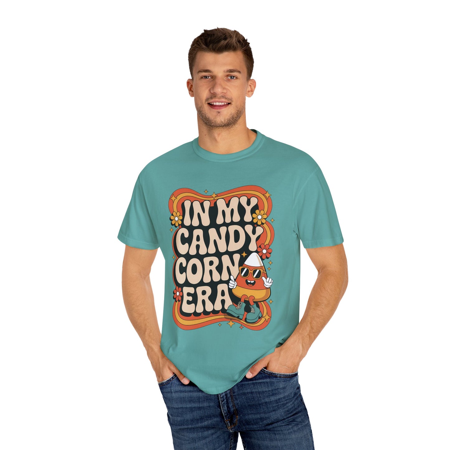 In My Candy Corn Era T-Shirt | Retro Fall Halloween Shirt | Cute Candy Corn Graphic Tee for Autumn