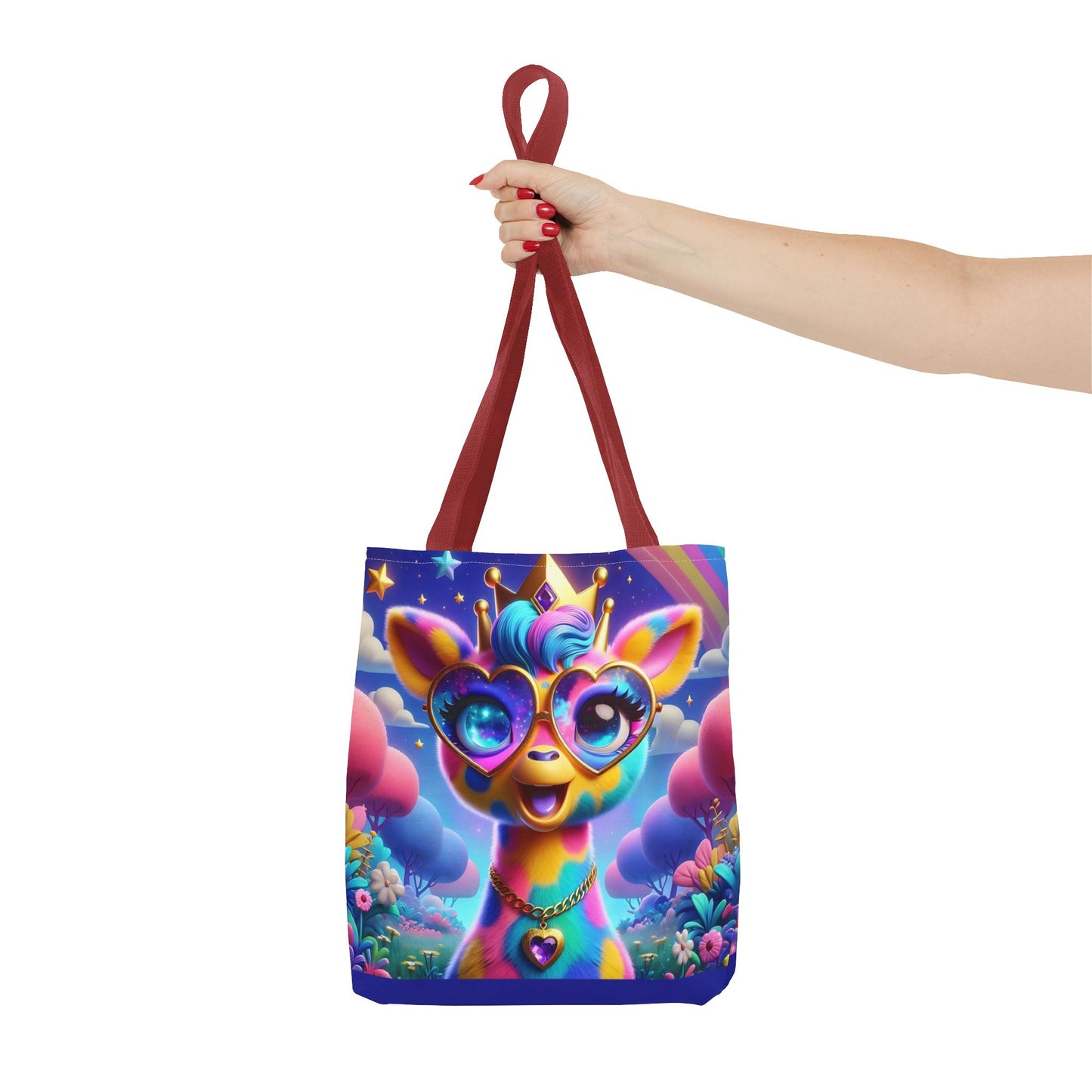 Gemma the Graceful Giraffe Tote Bag – Imaginaria Rainbow Character Bag | Colorful Everyday Adventure Tote