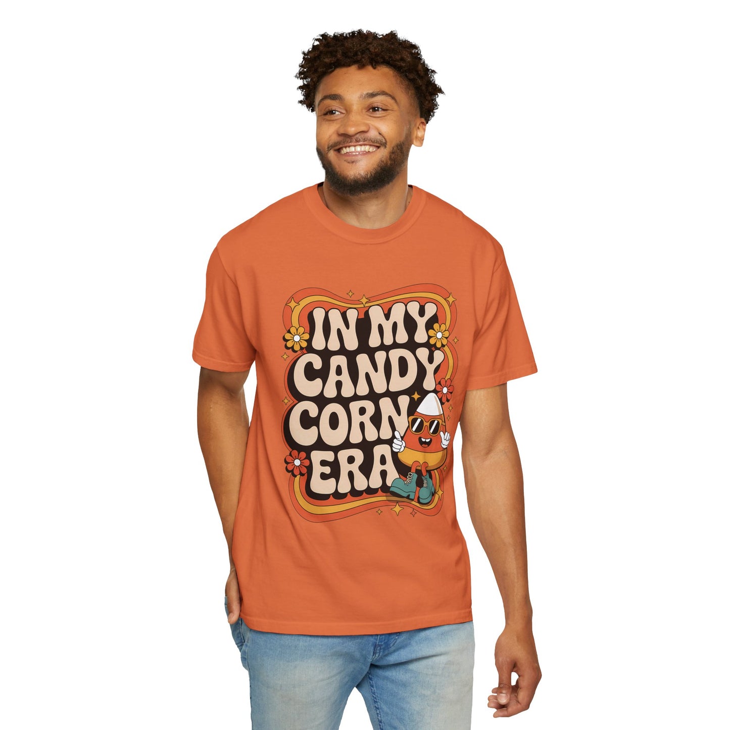 In My Candy Corn Era T-Shirt | Retro Fall Halloween Shirt | Cute Candy Corn Graphic Tee for Autumn