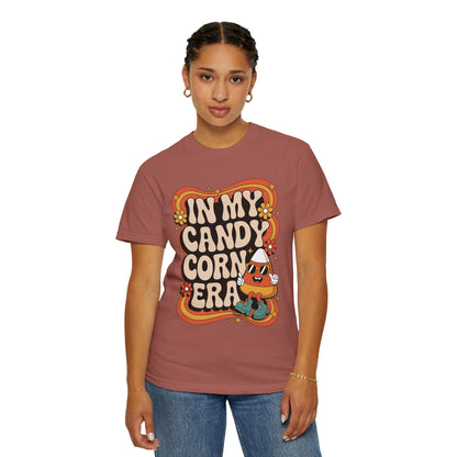 In My Candy Corn Era T-Shirt | Retro Fall Halloween Shirt | Cute Candy Corn Graphic Tee for Autumn