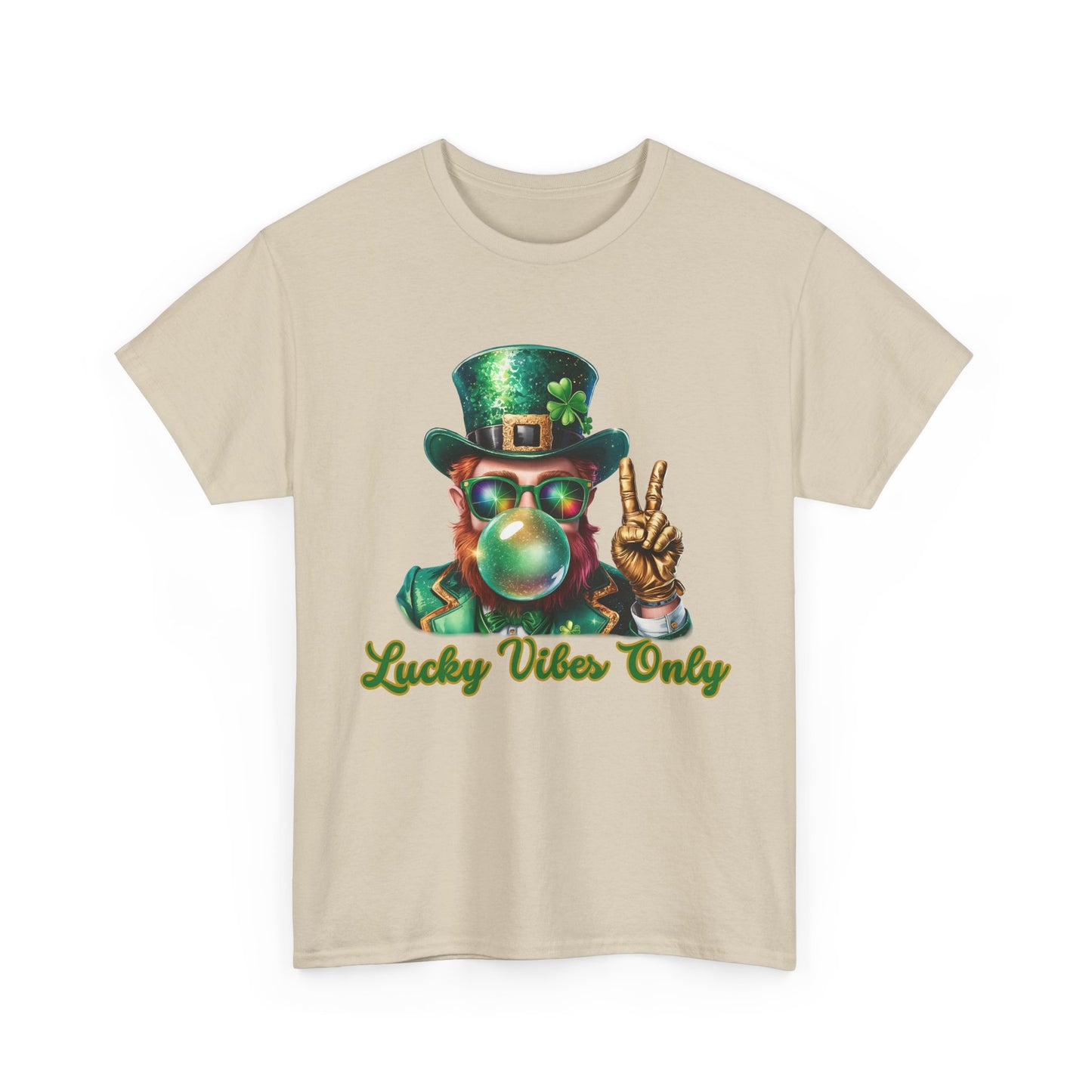 Lucky Vibes Only Unisex Heavy Cotton Tee - St. Patrick's Day Shirt