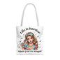 Funny Quote Tote Bag - "Life is Harder When You're Stupid" - Stylish and Fun Accessory for Everyday Use