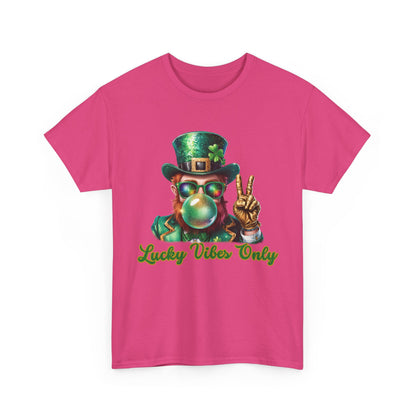 Lucky Vibes Only Unisex Heavy Cotton Tee - St. Patrick's Day Shirt