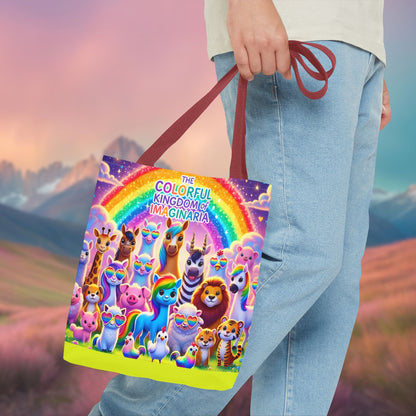 The Colorful Kingdom of Imaginaria Tote Bag – All Characters Design | Storybook Adventure Carry-All