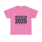 Social Media Migration 2025 Unisex Heavy Cotton Tee - Humorous Design