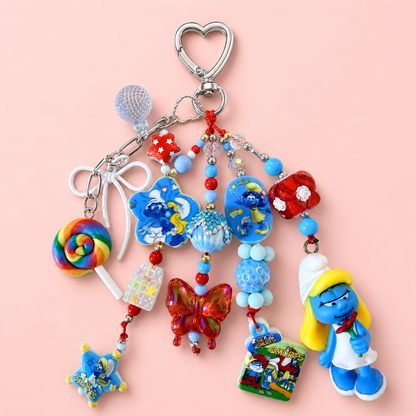 Smurfette Maximalist Bag Charm Keychain