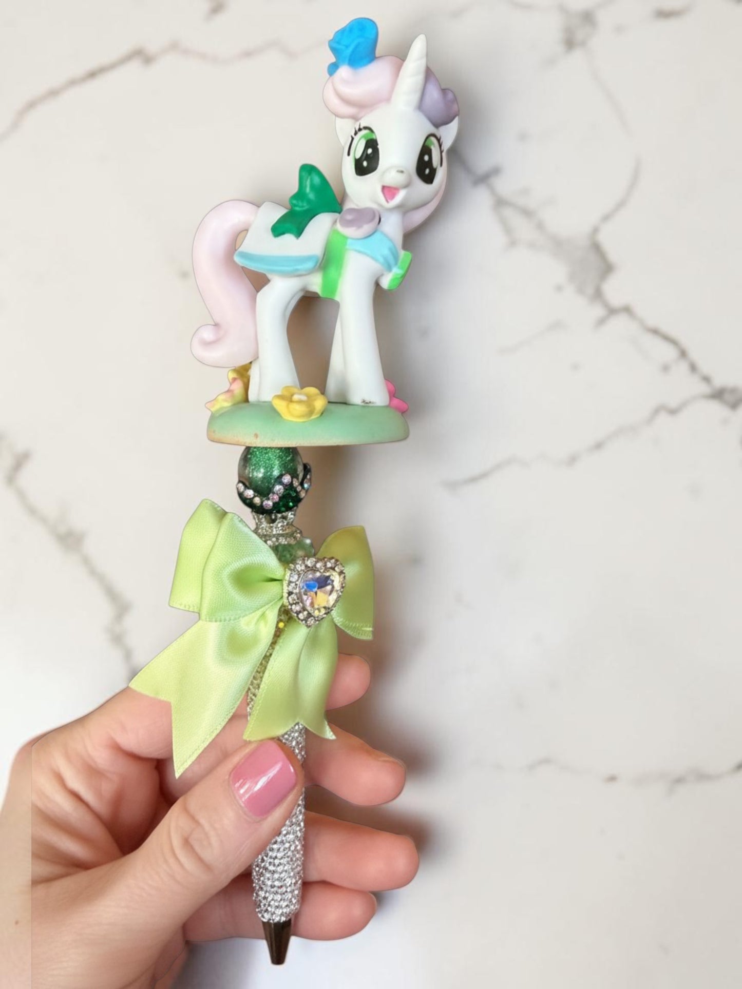 Pony Beaded Pens – Rhinestone Character Glam Pens