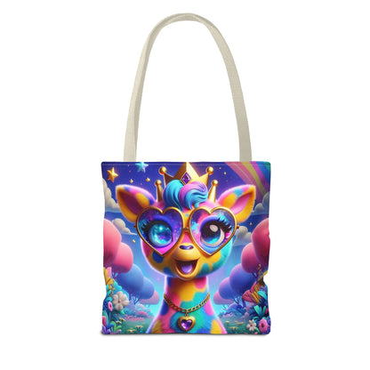Gemma the Graceful Giraffe Tote Bag – Imaginaria Rainbow Character Bag | Colorful Everyday Adventure Tote