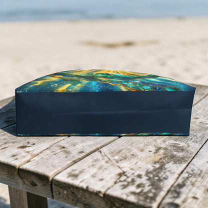 Golden Light Whale Weekender Bag | Ocean Fantasy Nautical Tote