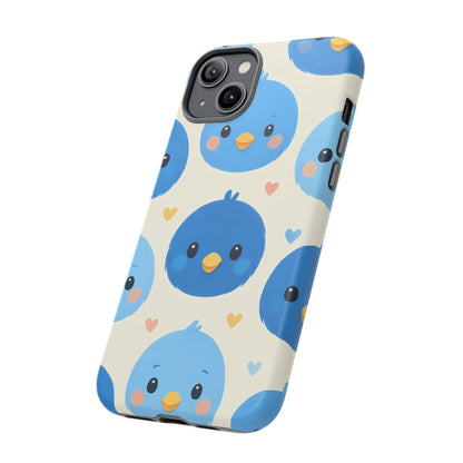 Cute Blue Bird Phone Case Adorable Bluebird Design Iphone 13 14 15 16 Casing Tough Phone Cases