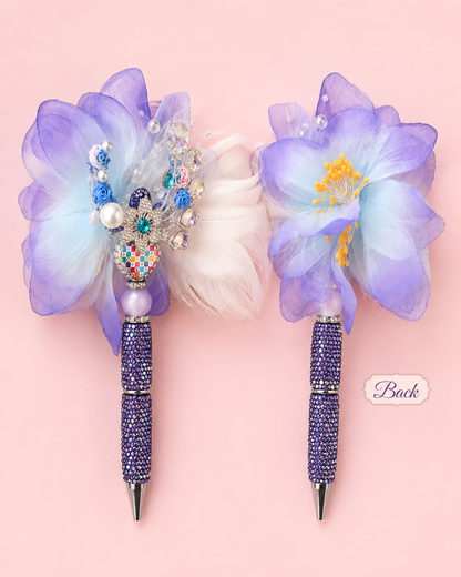 LV Inspired Bling Pens | Luxury Beaded Rhinestone Pens