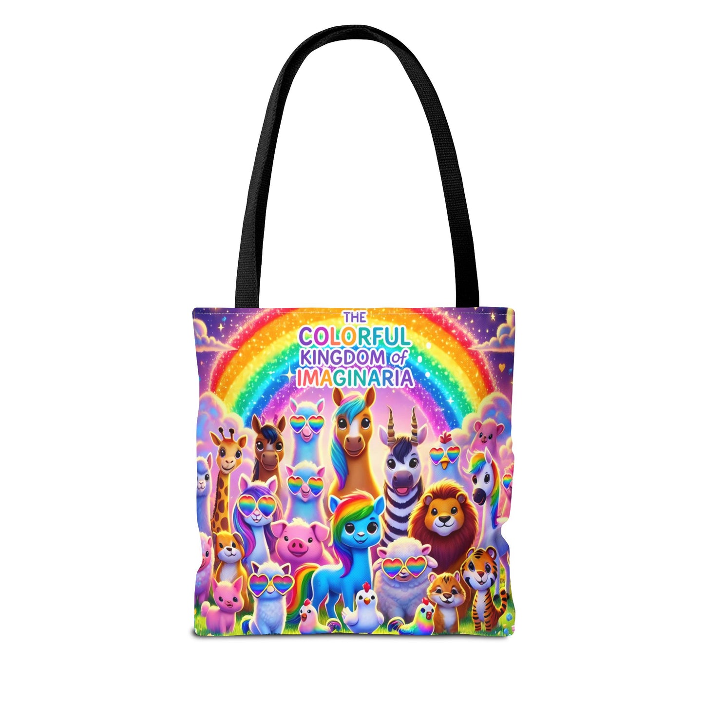 The Colorful Kingdom of Imaginaria Tote Bag – All Characters Design | Storybook Adventure Carry-All