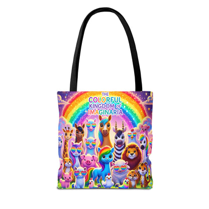 The Colorful Kingdom of Imaginaria Tote Bag – All Characters Design | Storybook Adventure Carry-All